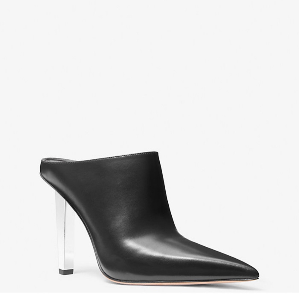 Brand New Michael Kors Halle Leather Mule Pump